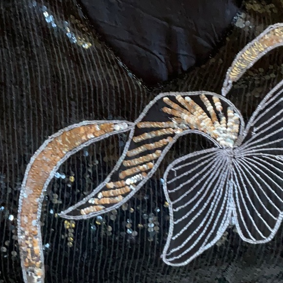 Vintage sequin top L - Picture 3 of 4